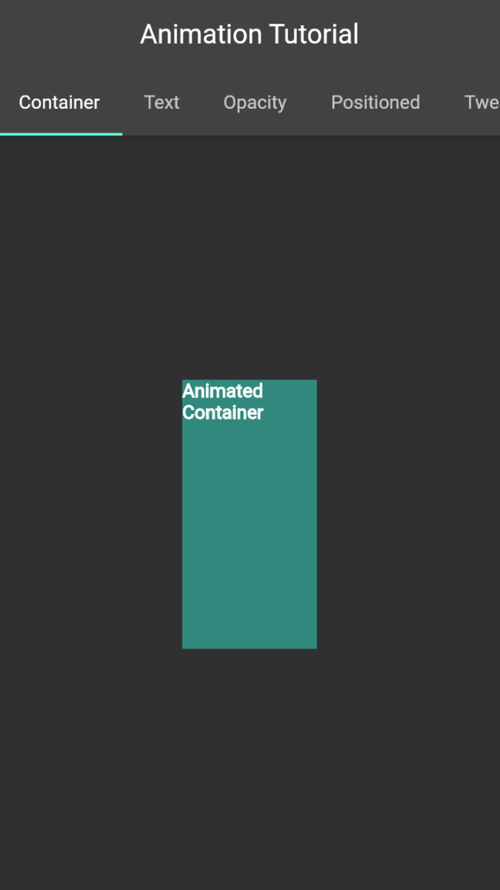 animations flutter