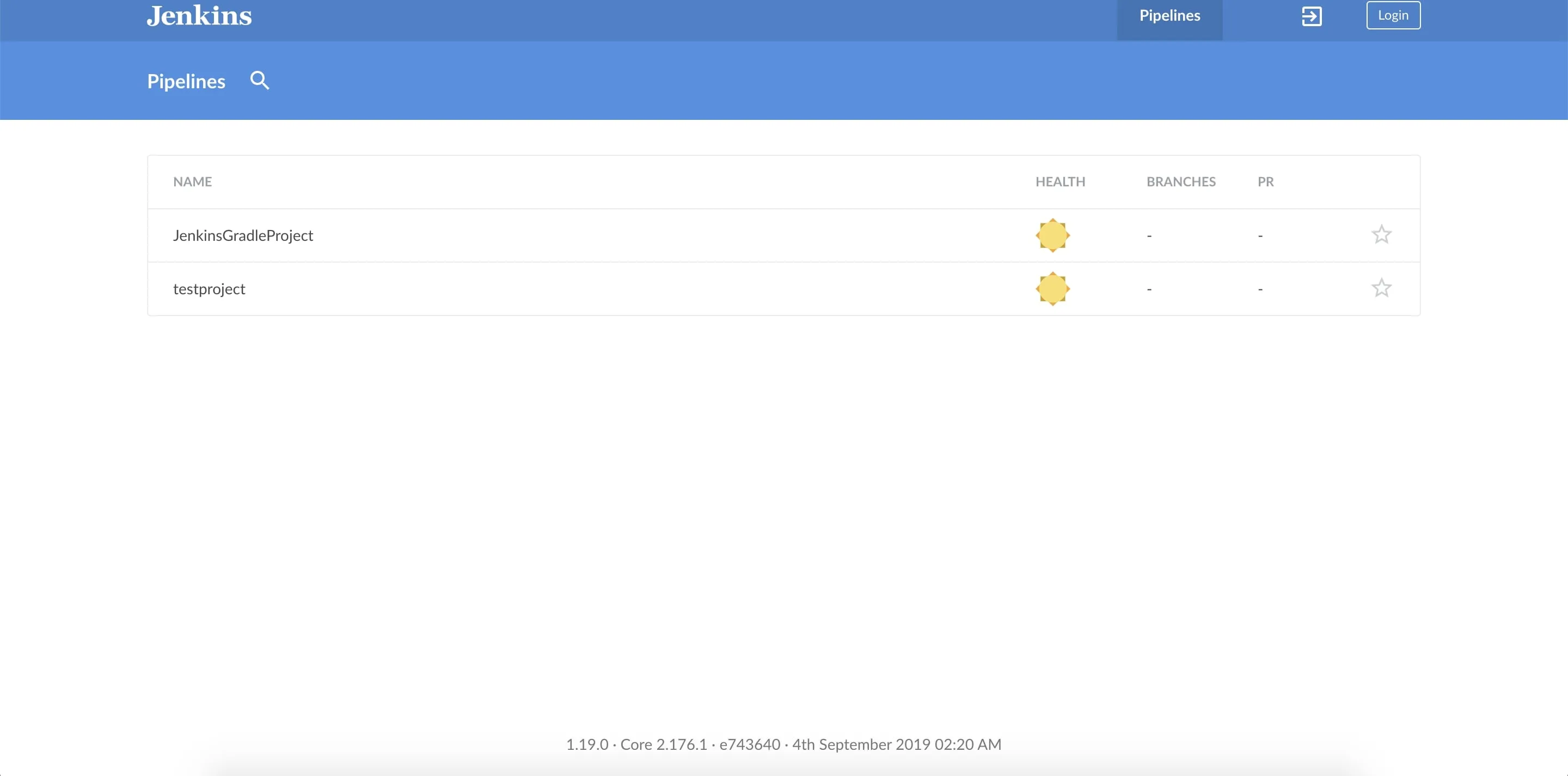 blue ocean jenkins dashboard