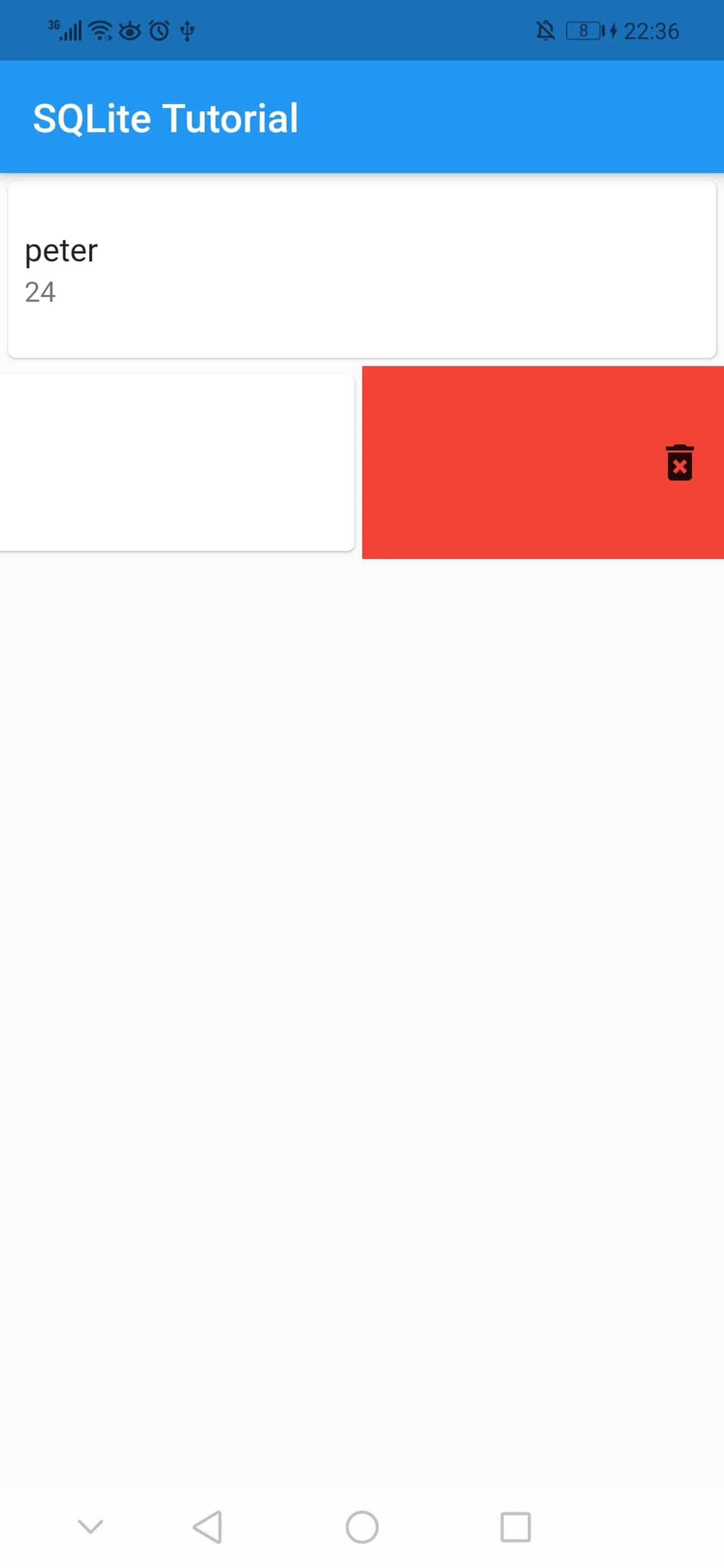 sqlite flutter