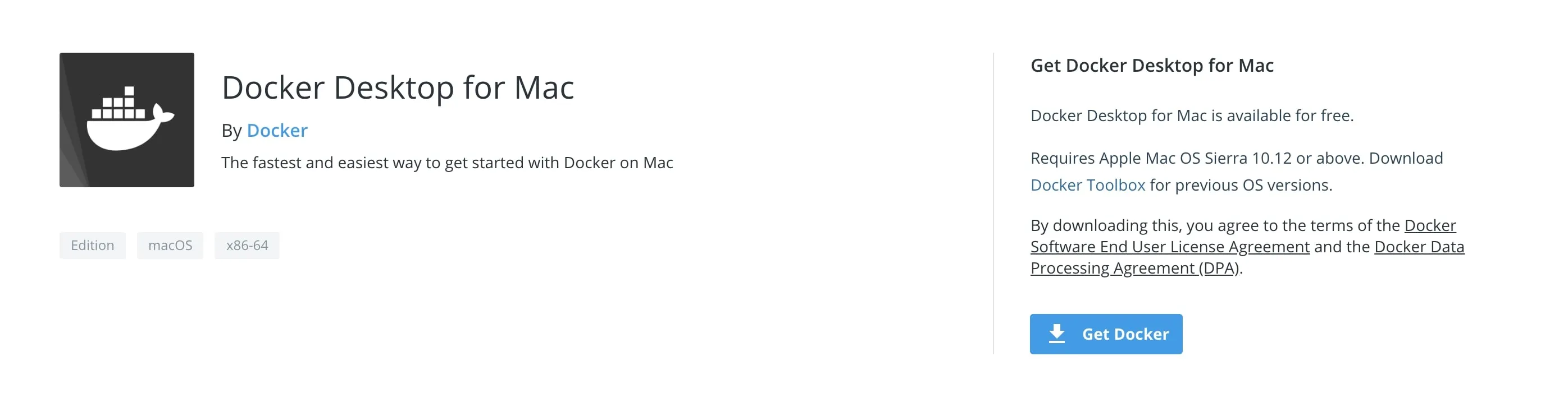 get docker