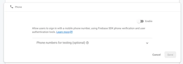 phone auth facebook flutter