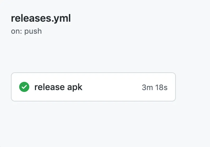 using github actions with flutter