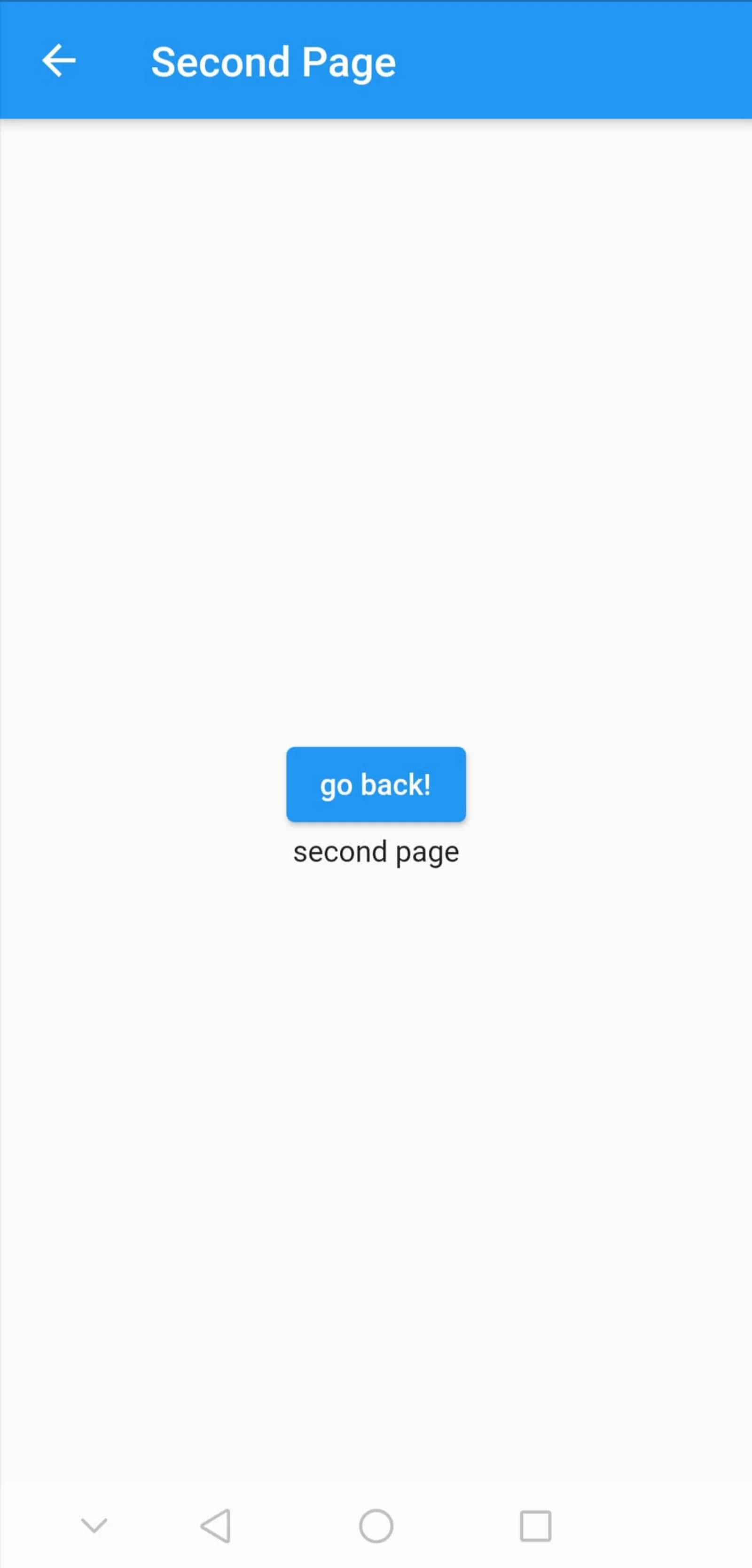 second screen flutter navigating