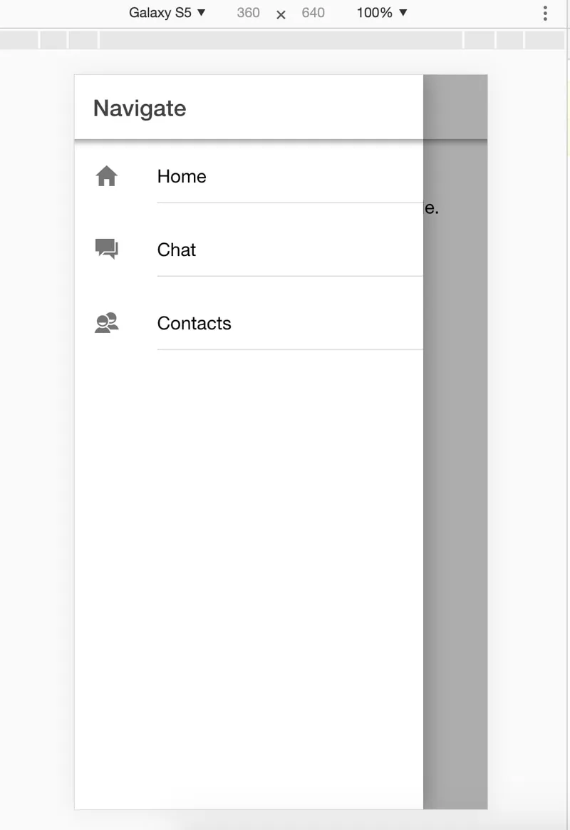 side menu in ionic 4