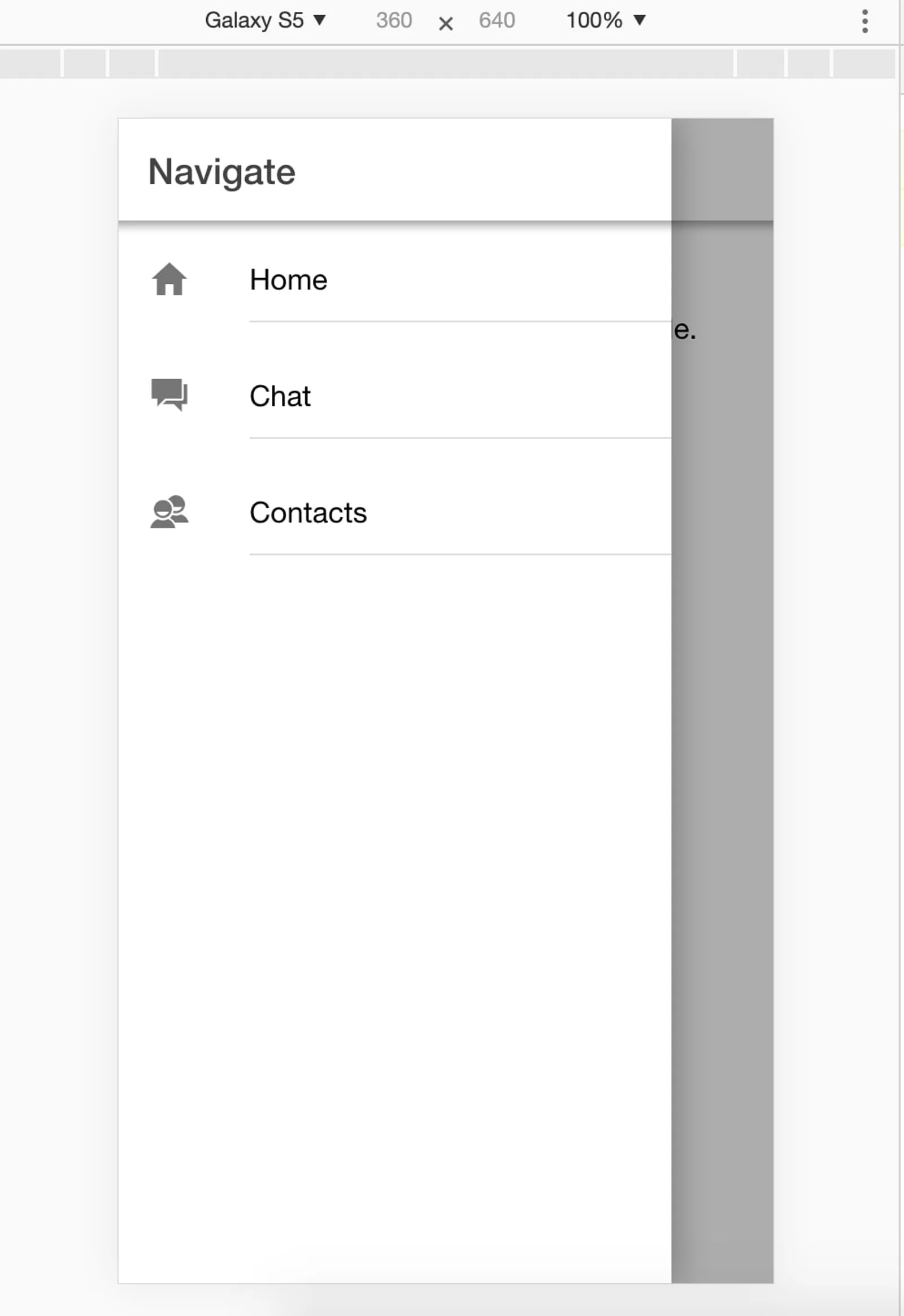 ionic sidemenu