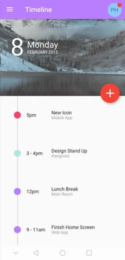 timeline flutter